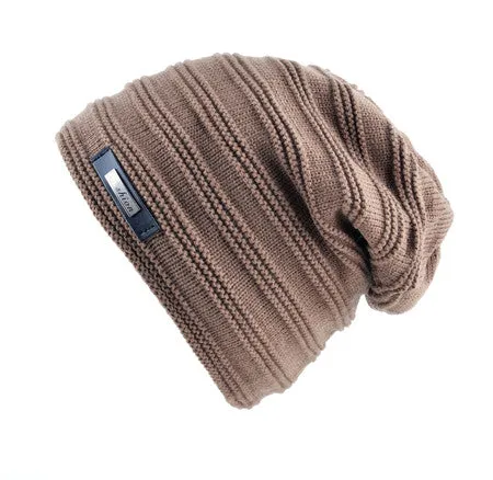 Winter Knitted Skullies & Beanie For Men - Black/Red/Gray/Khaki/Sky Blue/Brown Dont Miss Big Savings Special Online Offer