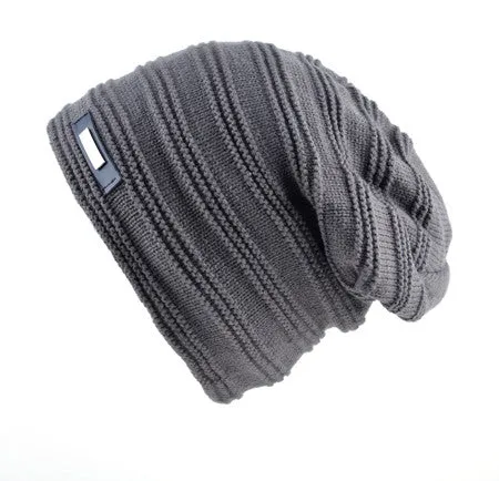 Todays Special Picks Weekend Specials Winter Knitted Skullies & Beanie For Men - Black/Red/Gray/Khaki/Sky Blue/Brown