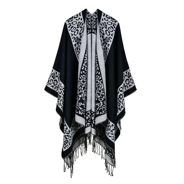 Grab Your Savings Instant Discount Winter Women'S Fashion Poncho Scarf - 8 Colors
