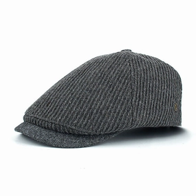 Winter Cotton Peaked Beret Cap For Men - Grey,Black,Navy,Coffee Todays Special Picks