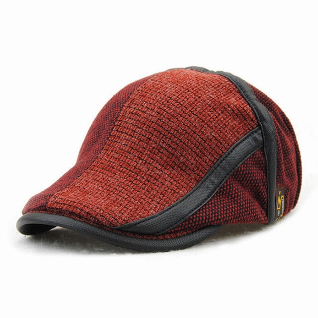 Today Only Offer Winter Knitted Beret Hat For Men - Coffee,Black,Wine Red,Dark Gray