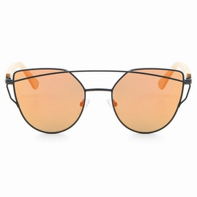 Todays Special Savings Today Only Discount Women'S Fashion Mirror Cat Eye Wooden Sunglasses - Black Red,Black Blue,Golden Tea,Black Gray,Golden Pink,Black Green,Silver