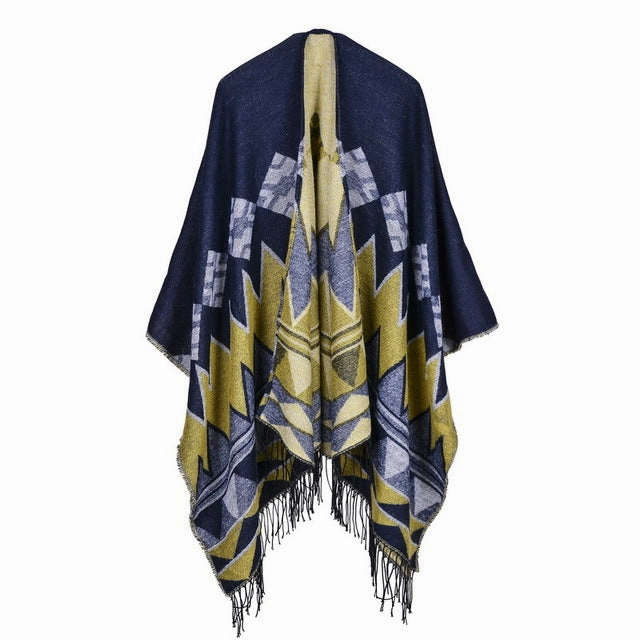 Mega Discount Event Women'S Fashion Retro Poncho Scarf -  6 Colors