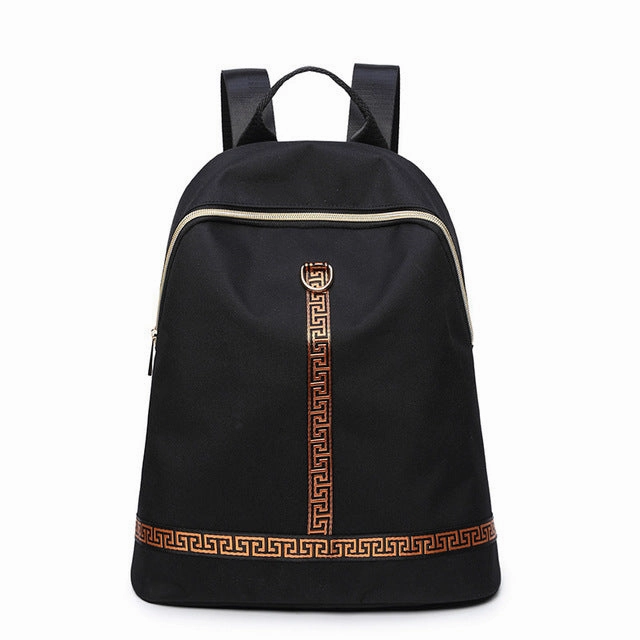 Shop Save Today Online Deal Frenzy Women'S Fashion Waterproof Oxford Fabric Backpack -Black,Blue,Orange,Pink,Red