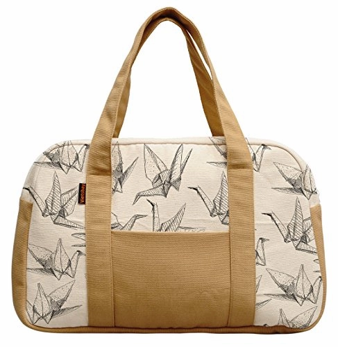 Women'S Origami Paper Cranes Printed Canvas Duffel Travel Bags Was_19 Today Only Special