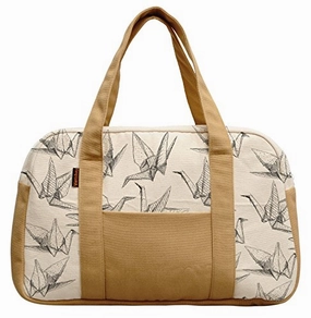 Women'S Origami Paper Cranes Printed Canvas Duffel Travel Bags Was_19 Today Only Special
