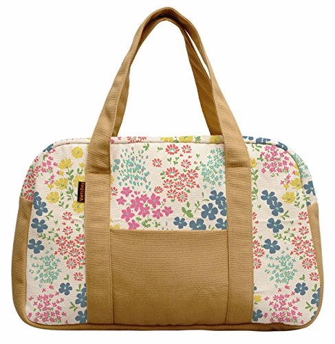 Dont Miss This Steal Big Sale Today Women'S Seamless Ditsy Floral Pattern Printed Canvas Duffel Travel Bags Was_19