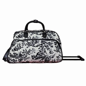 Surprise Discount Today Hot Deals Today World Traveler 21-Inch Rolling Duffel Bag, Countryside White, One Size