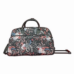 Weekend Specials Dont Miss Big Savings World Traveler 21-Inch Rolling Duffel Bag, Flower Bloom, One Size