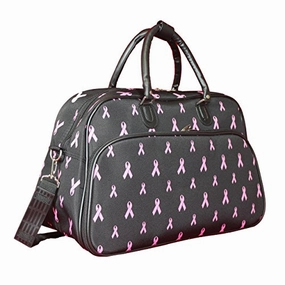 World Traveler 21" Carry-On Shoulder Tote Duffel Bag, Pink Ribbon, One Size Shop Smart Deals Exclusive Deal Inside