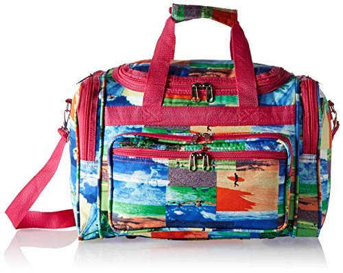 Deal of the Day Save Big Today World Traveler Value Series Summer 16-Inch Carry Duffel Bag, Surf, One Size