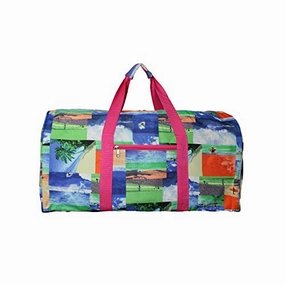 World Traveler Value Series Summer 22-Inch Lightweight Surf Duffel Bag, Pink Trim Surfing, One Size Todays Hot Pick