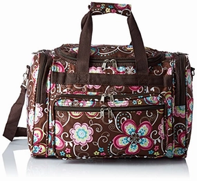 World Traveler Women'S Value Series 16-Inch Carry Duffel Bag, Brown Daisy, One Size Clearance Sale Surprise Discount Today