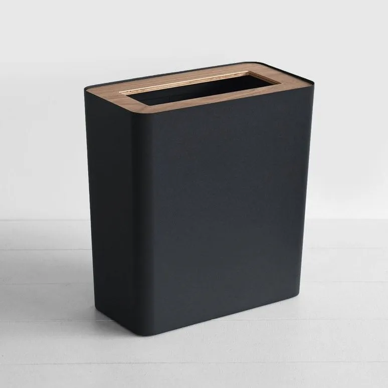 YAMAZAKI Rin Rubbish Bin/Paper Bin Black Square