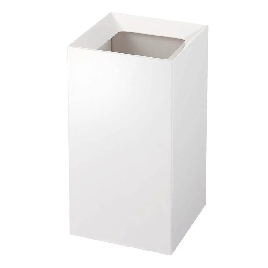 YAMAZAKI Veil Trash Bin/Paper Bin, White, H33cm