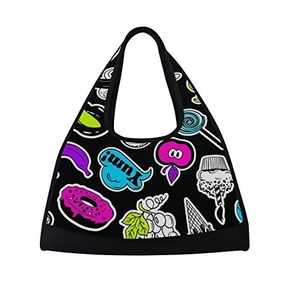 Perfect Gift Sale Yoga Bag Black Apple Ice Cream Doughnut Mens Camp Duffel Bags Crossbody Shoulder Gym Travel Bag