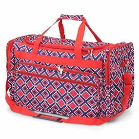 Trending Hot Picks Grab Todays Deal Zodaca Large Duffel Travel Bag, Navy/Red Times Square