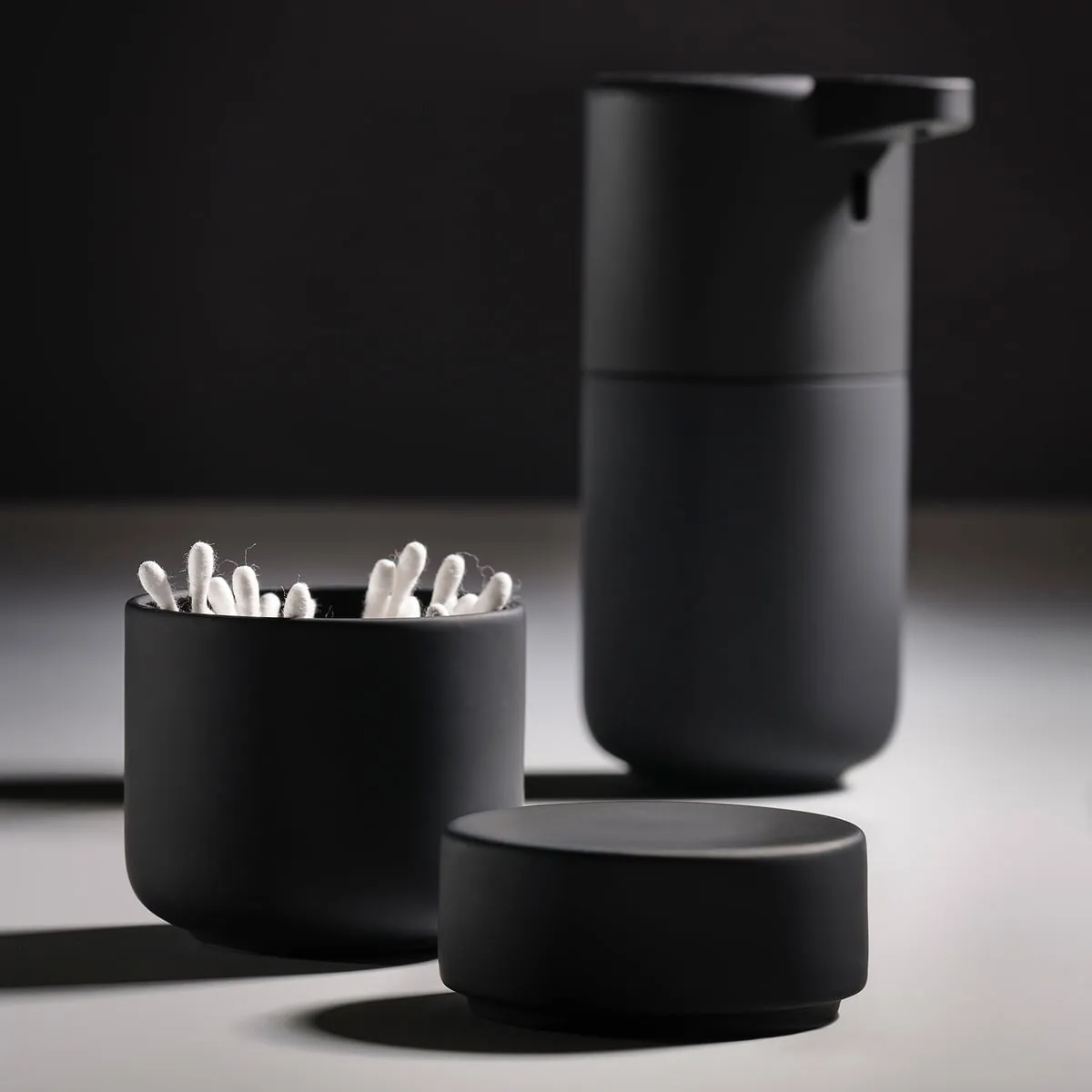 ZONE DENMARK Ume Container/Jar with Lid, H10cm, Black