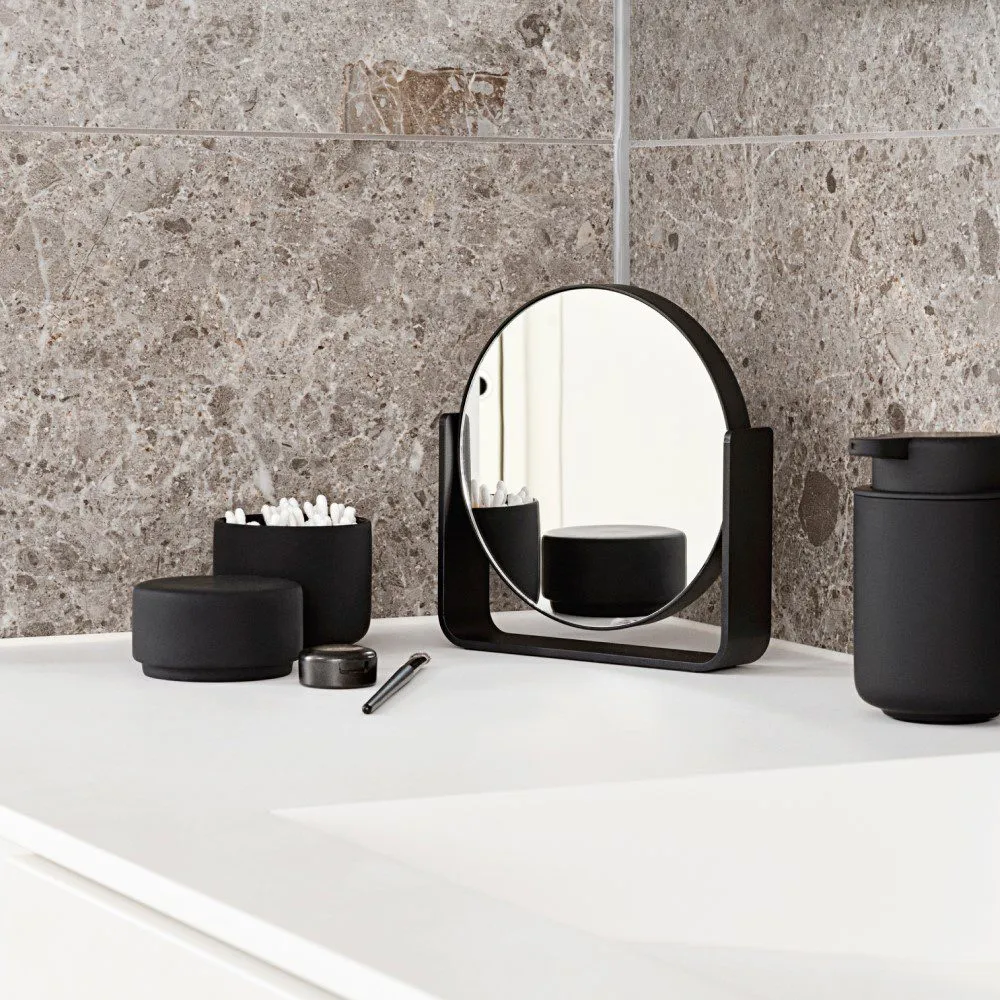 ZONE DENMARK Ume Container/Jar with Lid, H10cm, Black