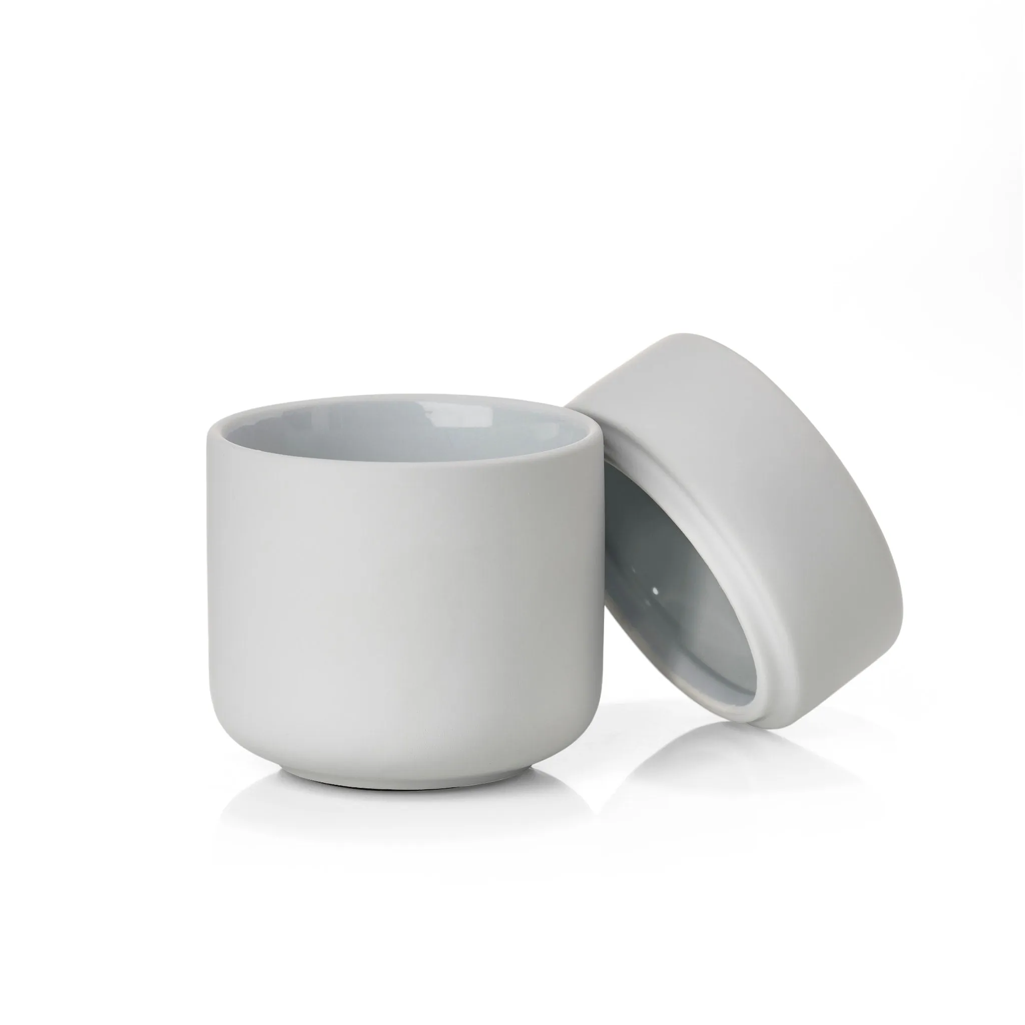 ZONE DENMARK Ume Container/Jar with Lid, H10cm, Soft Grey