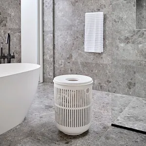 ZONE DENMARK Ume Laundry Basket 60L w/Lid, White