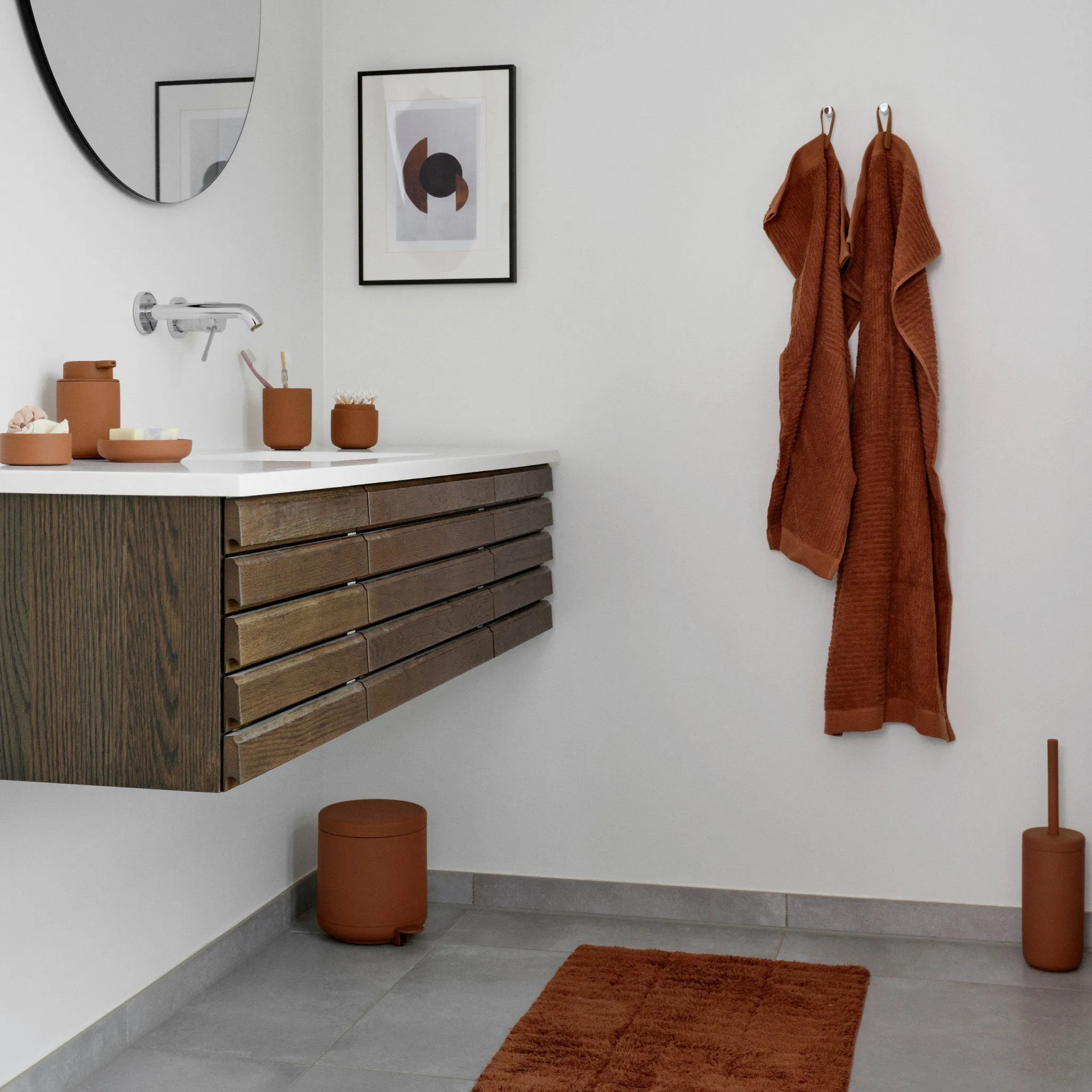 ZONE DENMARK Ume Pedal Bin Soft Touch 4L, Terracotta