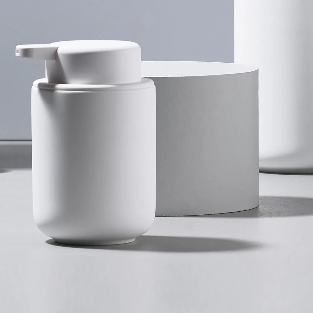 ZONE DENMARK Ume Soap Dispenser 250ml, H12.8cm, Soft Grey