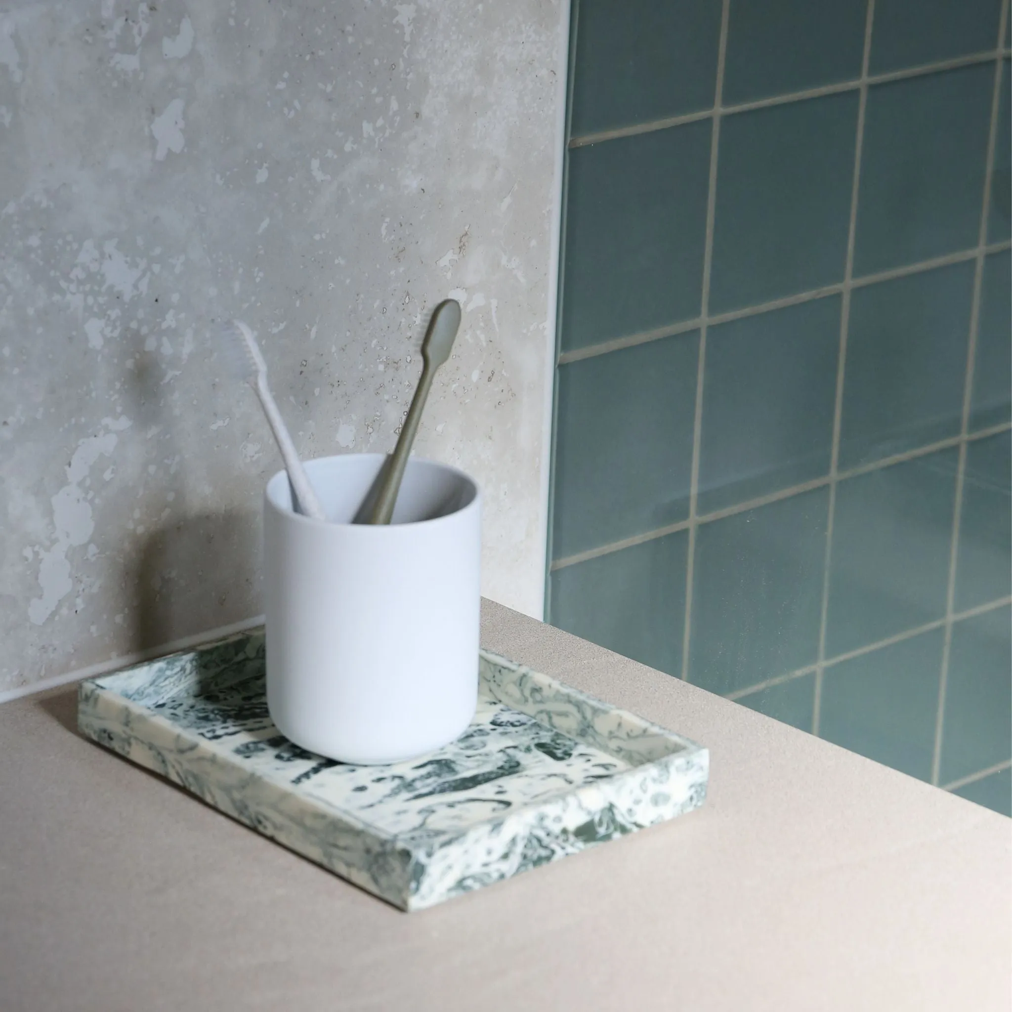 ZONE DENMARK Ume Tumbler/Toothbrush Holder, White