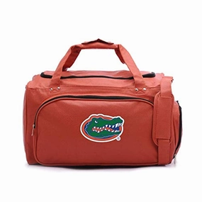 Special Steal Event Hot Price Drop Zumer Sport Florida Gators Basketball Leather Travel Kit Duffel Gym Bag - Made From Genuine Basketball Materials - Shoulder Strap And Handles - Shoe Compartment - Orange