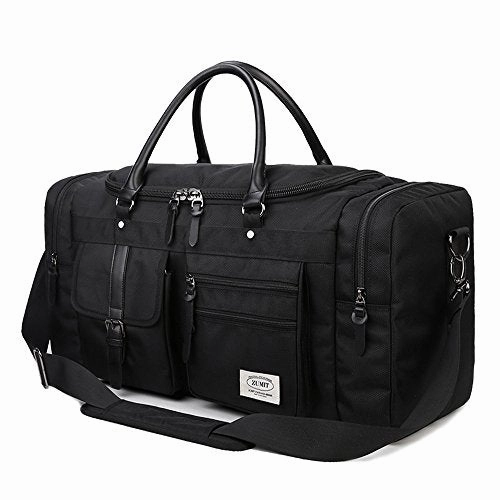 Shop Todays Picks Online Deal Frenzy Zumit 45L Travel Duffel Bag Mens Womens Large Foldabling Luggage Water-Resistant Super Lightweight Shoulder Suitcase Holdall Tote Handbag Brief Case Black #806-S