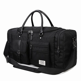 Shop Todays Picks Online Deal Frenzy Zumit 45L Travel Duffel Bag Mens Womens Large Foldabling Luggage Water-Resistant Super Lightweight Shoulder Suitcase Holdall Tote Handbag Brief Case Black #806-S