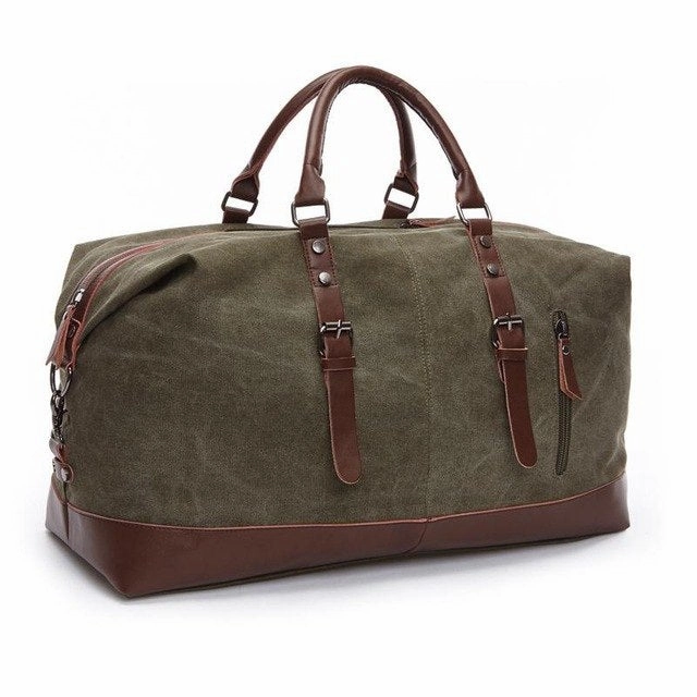 Dont Miss This Steal Zuoxiangru Canvas Leather Men Travel Bags Carry On Luggage Bags Women Men Duffel Bags Travel Tote