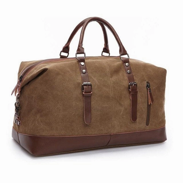 Flash Discount Today Clearance Event Today Zuoxiangru Canvas Leather Men Travel Bags Carry On Luggage Bags Women Men Duffel Bags Travel Tote